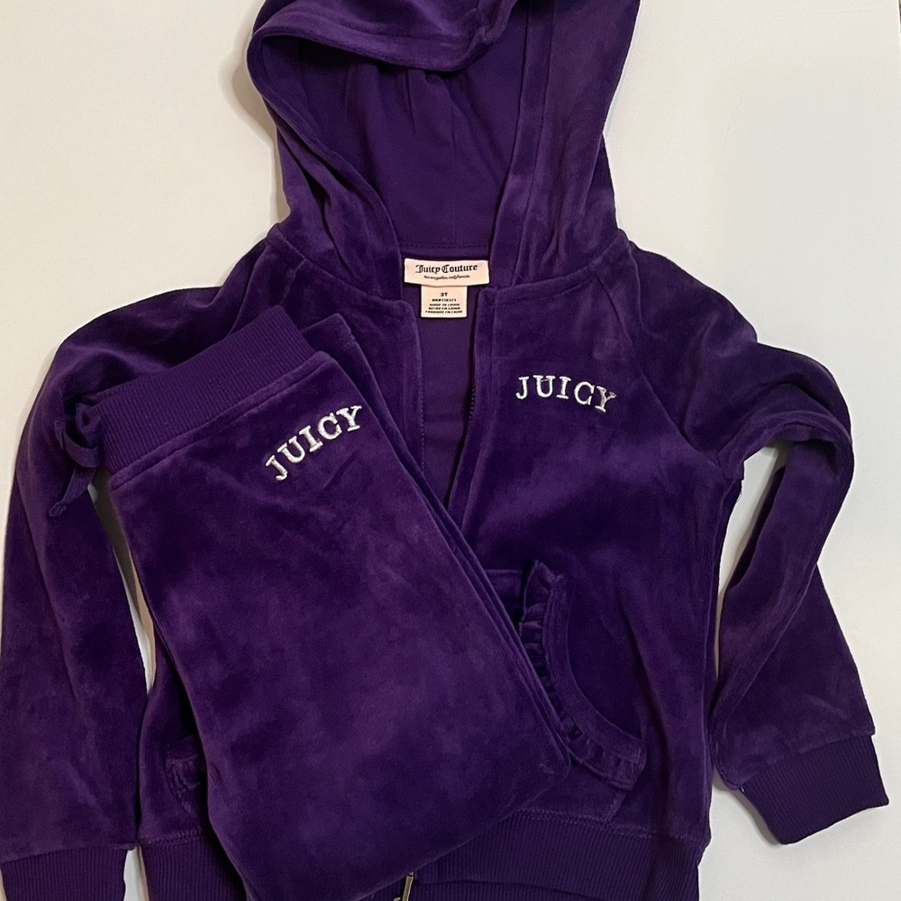 Juicy Couture Rich Purple Velour Set